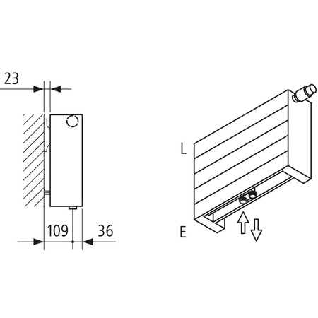 Kermi ściana grzewcza HHV22 560x122x3600 pozioma,RAL9016,6bar,bez osł.,prawa,L540