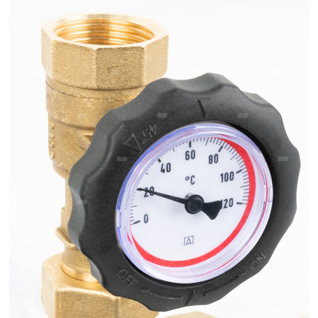 Grupa ochrony powrotu kotła BTA 110 AP z zaworem temperaturowym ATV, 3x GW G1'', 55 st. C, Kvs 6, AFRISO APH 15-7/130