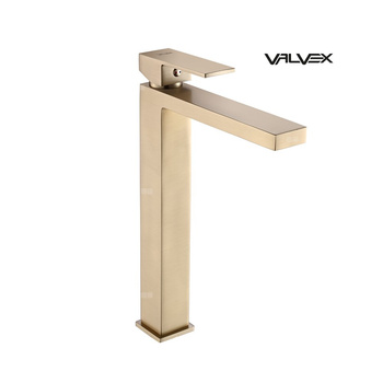 Bateria umywalkowa stojąca wysoka ARS BRUSHED GOLD