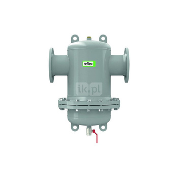 Separator mikropęcherzy REFLEX D 125 R, 10 bar / 110'C, DN125/PN16, z kołnierzem rewizyjnym, kolor: szary