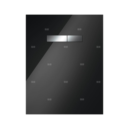 TECElux - górne obudowy szklane z ręcznym mechanizmem uruchamiającym TECElux szkło czarne, przyciski chrom połysk