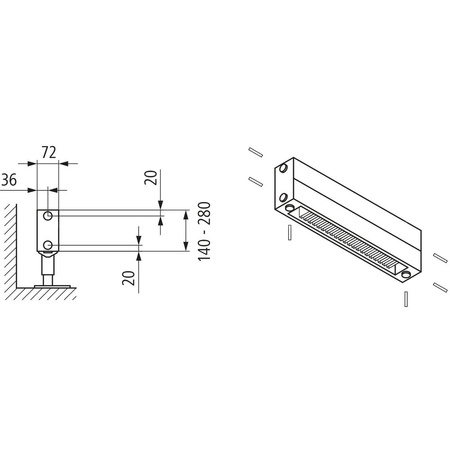 Konwektor Kermi Konvektor Typ21 BH210x72x5800mm QN4008, weiß, 6bar, o. Abd., AB Uni.