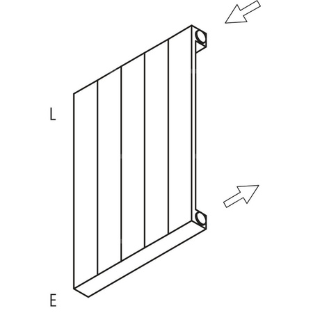 Grzejnik płytowy typ 11 KERMI HVN wym. 1800 x 1190 mm, kolor biały, moc 2958 W
