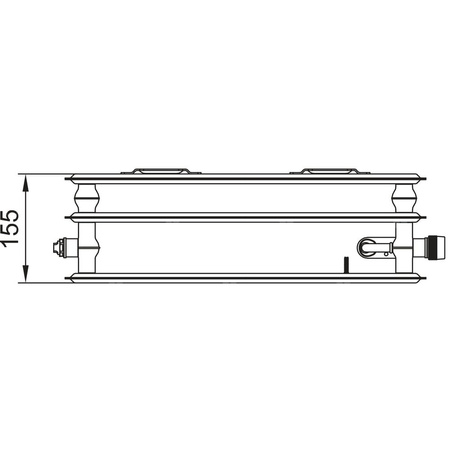 Grzejnik płytowy Kermi® X2® Profil -V typ 30 700x155x700 biały,10 bar, z osłonami