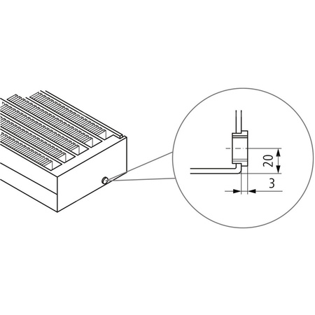 Konwektor Kermi V-Konvektor Typ54 BH140x255x1600mm QN2378, weiß, 6 bar, m. Abd., Vent. re