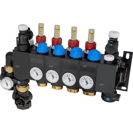 ProCalida CC 1 na 4 obiegi grzewcze, rotametry 0,75÷3,75 l/min