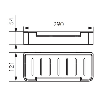 EMOTION półka na kosmetyki, biały