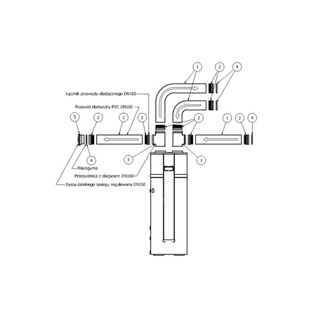Zestaw wentylacyjny pompy ciepła rozszerzony