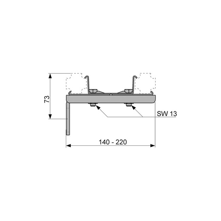 TECEprofil - mocowanie podwójne