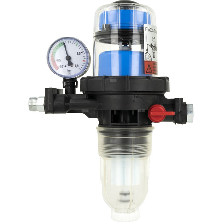 Filtr olejowy AFRISO FloCo-Top-2CM Si zintegrowany z odpowietrznikiem fi 3/8'' x 3/8'' GW x GZ, z wkładem plastikowym, maks. przepływ 100 l/h