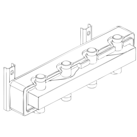 Rozdzielacz hydrauliczny FERRO RSI02, odgałęzień: 2 (1 1/2''), z izolacją
