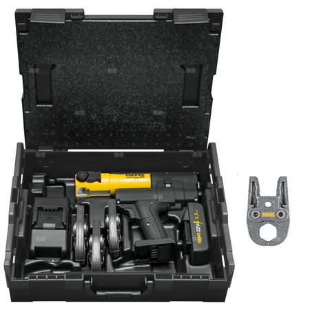 REMS Mini-Press S 22V ACC 2,5Ah Zes M 15+22+28+35 L-Boxx