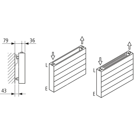 Ściana grzewcza Kermi Heizwand HHN Typ20 BH1330x72x2000 QN3892, weiß, 6bar, o. Abd, AB 12