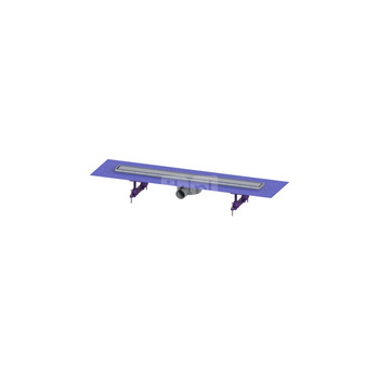 Odpływ liniowy prysznicowy Linearis Compact, L=750, odpływ boczny DN50 z matą fabrycznie zamont. + Sitko + Multistop