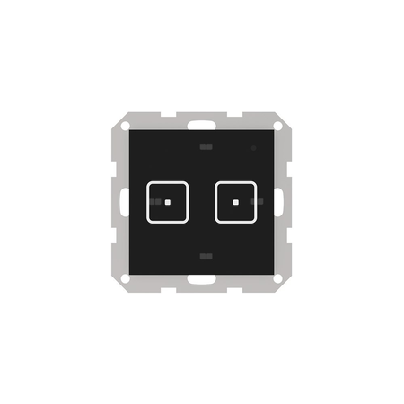 Włącznik dwupolowy FRAME FS-02, komunikacja bezprzewodowa TECH WTP, kolor Czarny