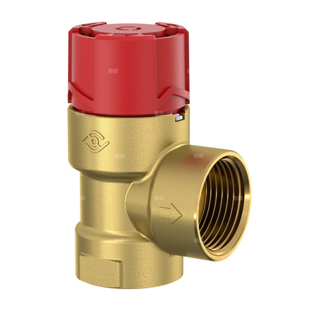 Zawór przelewowy FLAMCO MEIBES Flopress mosiądz, 3 bar GW 1''