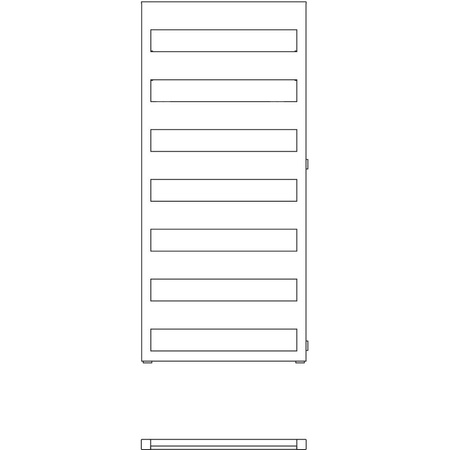 Grzejnik dekoracyjny Kermi Casteo-D 1261x500x30 biały, prawy, rozstaw przyłączy 900
