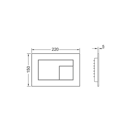Przycisk spłukujący do stelaża (Mechaniczny) TECE velvet tworzywo, kolor beżowo - brązowy (castoro ottawa)