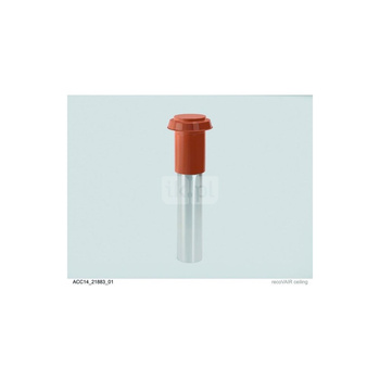 Pionowe wyprowadzenie dachowe,czerwone,fi150 mm, długość 1750 mm