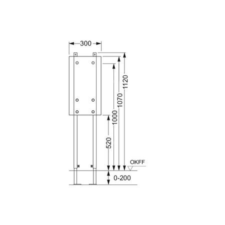 TECEprofil - stelaż montażowy do uchwytów