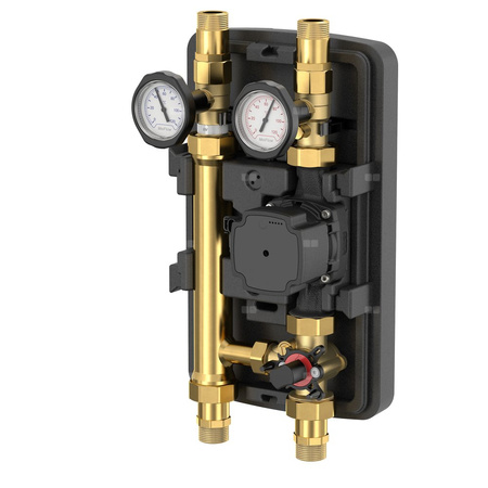 Grupa pompowa FLAMCO MEIBES GZ gazowy walcowy x GZ gazowy walcowy 1 cal (25) x DN 25 Kvs5.8, z izolacją, z pompą obiegową, z zaworem trójdrożnym