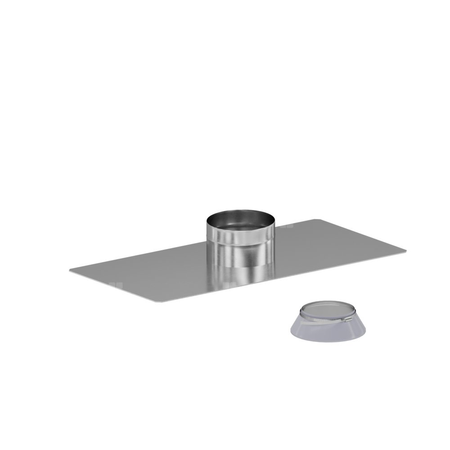 Przejście dachowe płaskie stalowe DN160mm + OPD