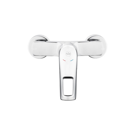 Bateria natryskowa ścienna KFA Armatura AMAZONIT, kolor chrom