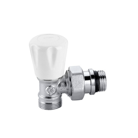 Grzejnikowy ręczny zawór kątowy do rur miedzianych oraz rur z tworzyw sztucznych 1/2"x 3/4"