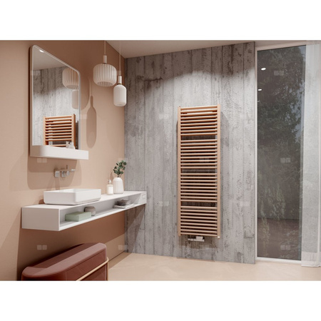 Grzejnik drabinkowy KERMI DUETT-50, wym. 1492 x 934 mm, kolor srebrny, moc 1953W