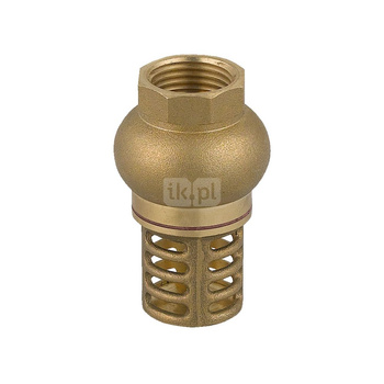 Zawór zwrotny FERRO z mosiężnym koszem ssącym 3/4'' GW PN 10 max. 100'C