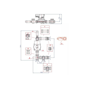 Grupa pompowa RUMET W10 VTA322 Kvs 1,6