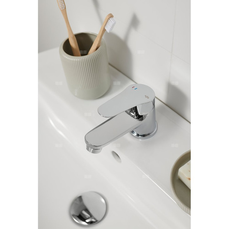 Bateria SPARC umywalkowa, stojąca ze spustem typu kilk-klak, chrom