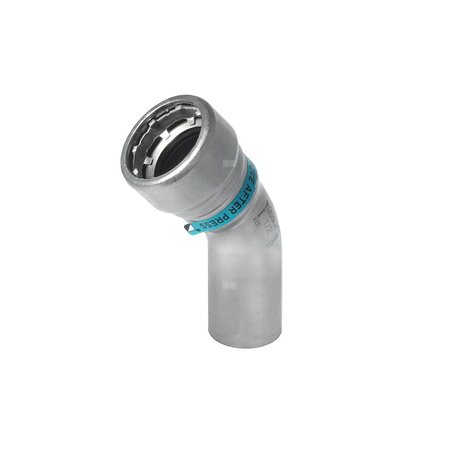 Łuk 45' SANHA Heavy Steel Press, stal (cynk/nikiel), 1 1/4'' (zw x GW)