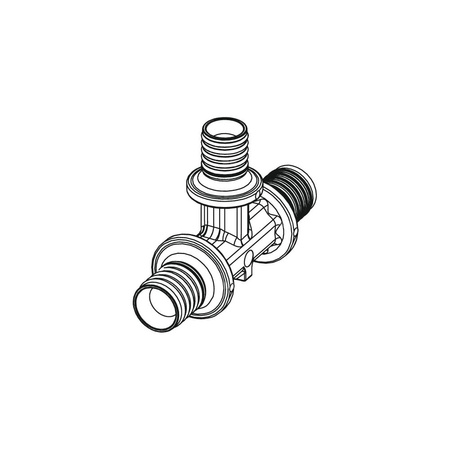 Trójnik TECE flex redukcja 90' PPSU 16 mm x 20 mm x 16 mm (końcówka wtykowa x końcówka wtykowa x końcówka wtykowa)