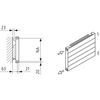 Grzejnik płytowy typ 11 KERMI HHN, z osłonami wym. 630 x 3800 mm, kolor biały, moc 3154 W