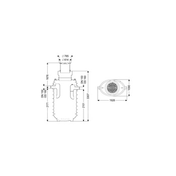 Separator tłuszczu EasyClean ground GW Standard NS10 170D