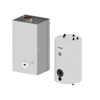 Pakiet 2 z kotłem i zasobnikiem SG PLUS 120l - Kocioł gazowy jednofunkcyjny TERMET SILVER PRO wiszący 20 kW