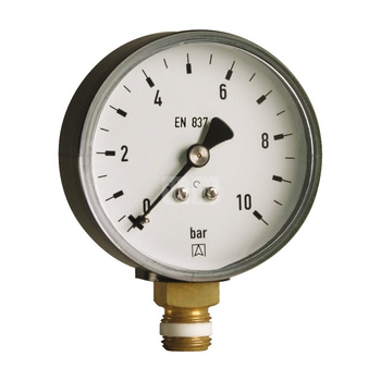 Manometr z rurką Bourdona AFRISO HY 0/1,6 bar G1/2B radialne fi 80 mm, kl. 2.5%