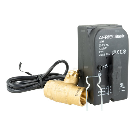 Zawór wodny AFRISO BEV 230 V AC GW 1/2'' x GW 1/2''