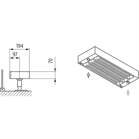 Konwektor Kermi Kon m. Str. Typ33 BH280x194x4600mm QN7268, weiß, 6bar, o. Abd., AB Uni.