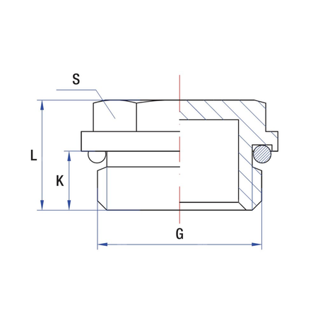 Korek RUMET mosiądz 1'' na klucz