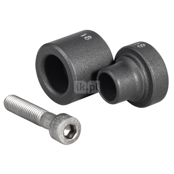 Króciec, tuleja, śruba fi 18 mm, Zestaw
