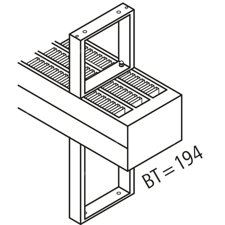 Konwektor Kermi V-Konvektor Typ43 BH210x194x2000mm QN3280, weiß, 6 bar, o. Abd., Vent. re
