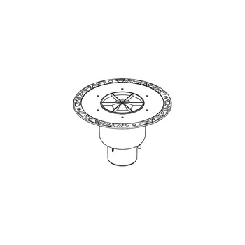 TECEdrainpoint S - odplyw pionowy z kolnierzem uniwersal