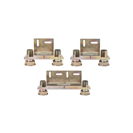 Monozłącze pod gazomierz G4/G6 130mm, GZ 1'' x GZ 1/2'', blokowe