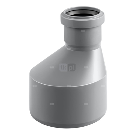 Złącze MAGNAPLAST HT PLUS HTR redukcja, PP (szary), DN 75 x DN 50 (ww x wz), do kanalizacji