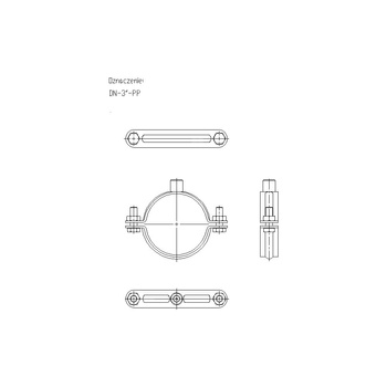 Obejma masywna DN 3 (85-90mm) DN3