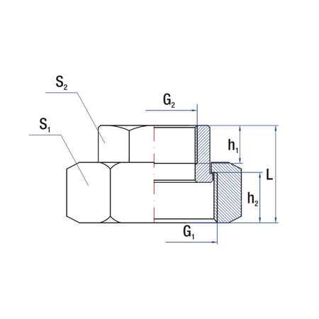 Przyłącze redukcja RUMET mosiądz 1 1/4'' x 3/4'' (GW x GZ)