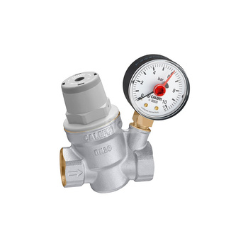 Regulator ciśnienia – wersja skośna, z manometrem 1/2" praca w wysokiej temperaturze