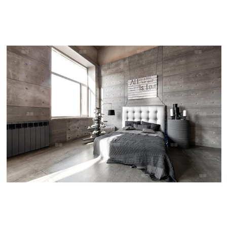 Grzejnik żeberkowy KFA Armatura G500F aluminium, podłączenie boczne 572 x 805 mm, kolor grafit (RAL 9007)